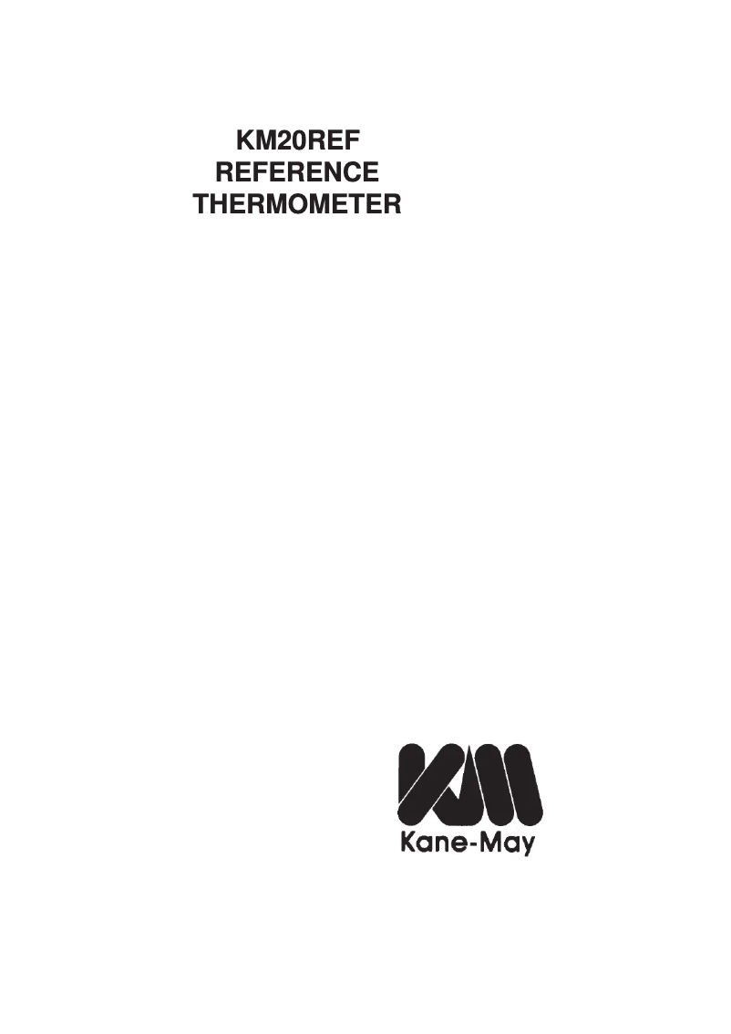 Página 1 del manual Manual de usuario Comark KM20REF