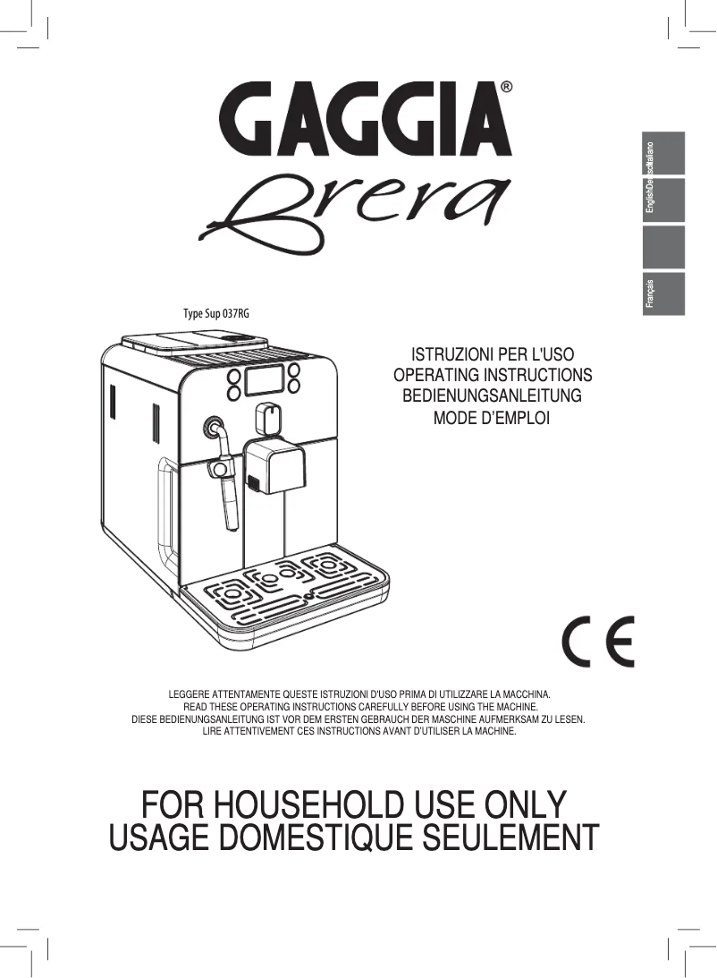 Page 1 de la notice Manuel utilisateur Philips Saeco Syntia Focus RI9833