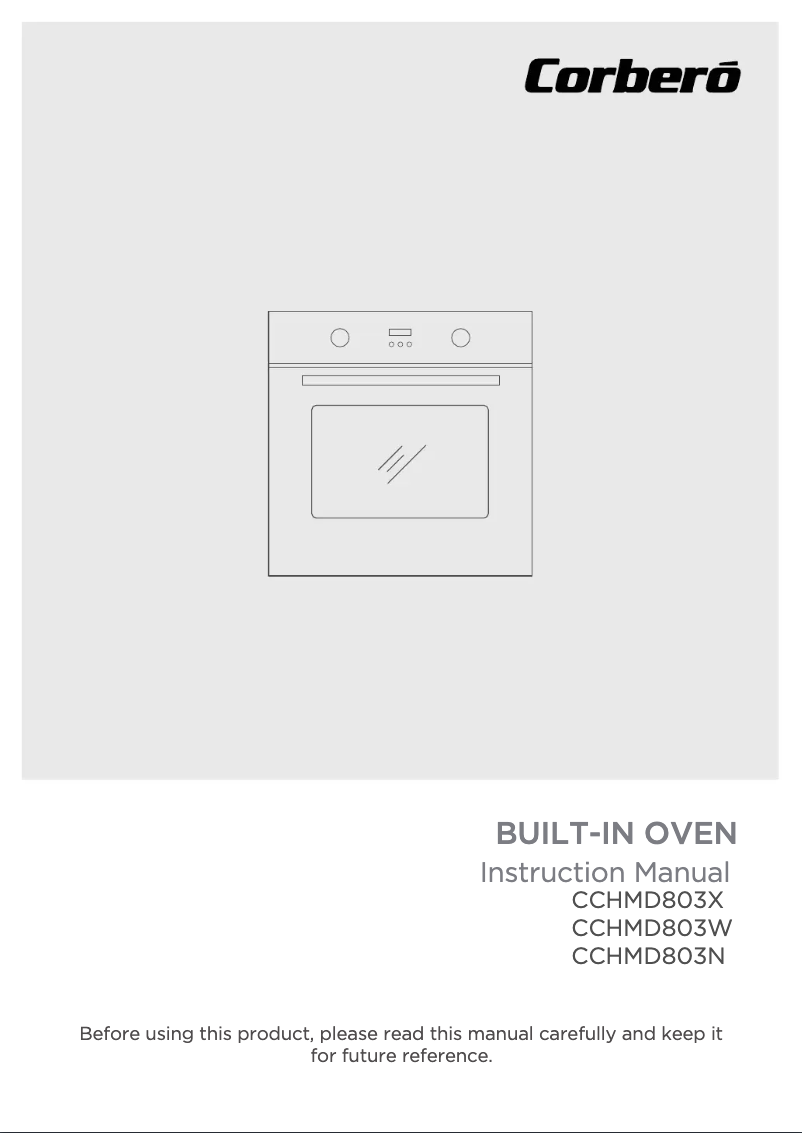 Page 1 de la notice Manuel utilisateur Corbero CCHMD803W