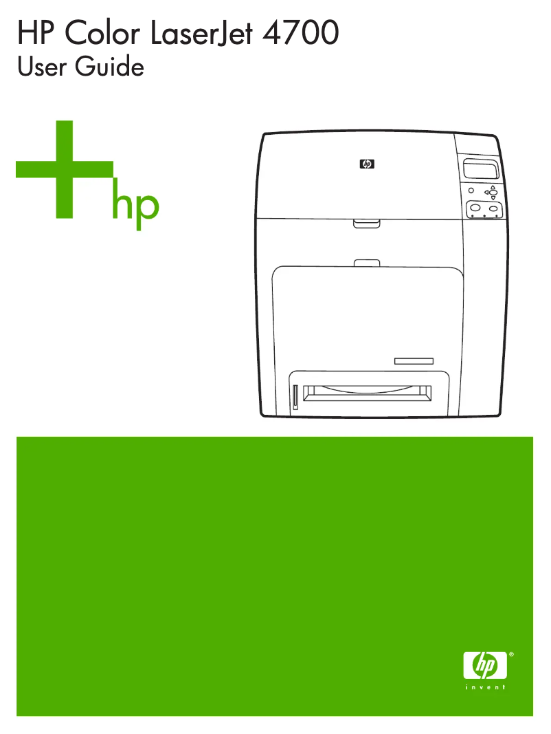 Page 1 de la notice Manuel utilisateur HP Color LaserJet 4700ph+