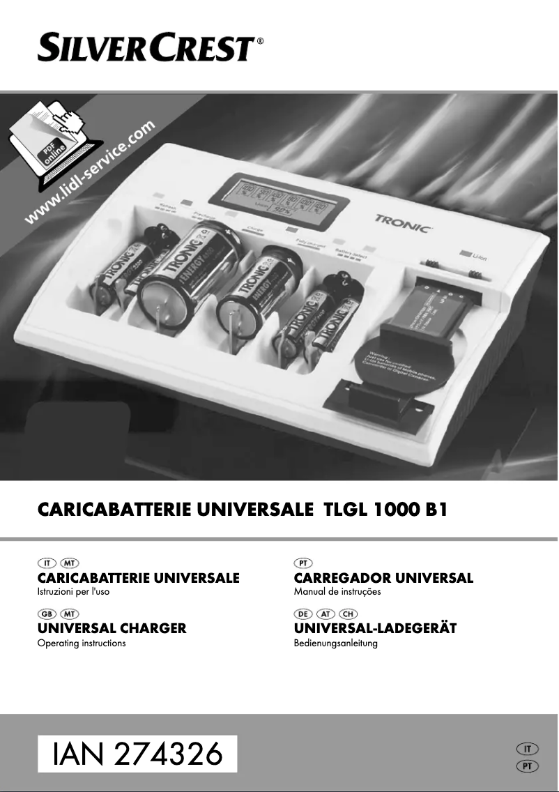 Page n°1 - Manuel utilisateur Tronic TLGL 1000 B1