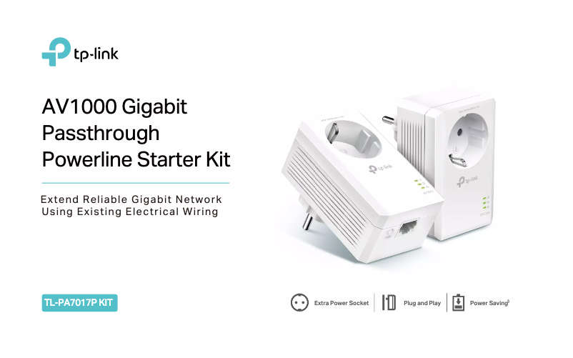 Image de la première page du manuel de l'appareil TL-PA7017P