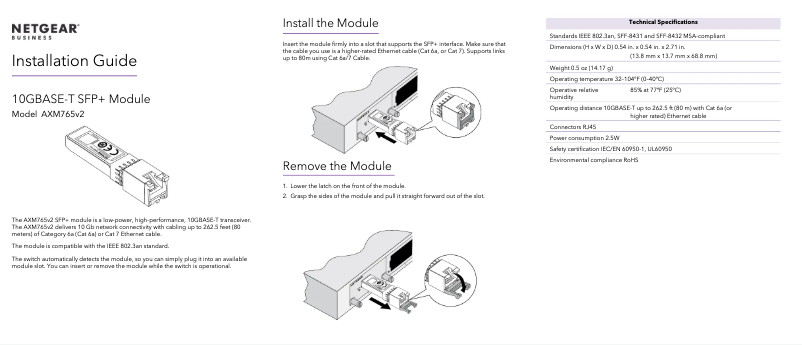 Page n°1 - Mode d'emploi Netgear AXM765v2