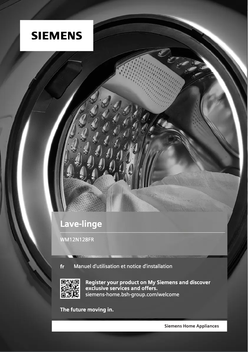 Page 1 de la notice Manuel utilisateur Siemens iQ300 WM12N128FR