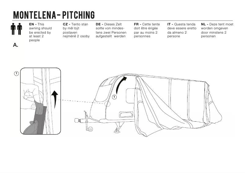 Página 1 del manual Manual de usuario Vango Montelena 400