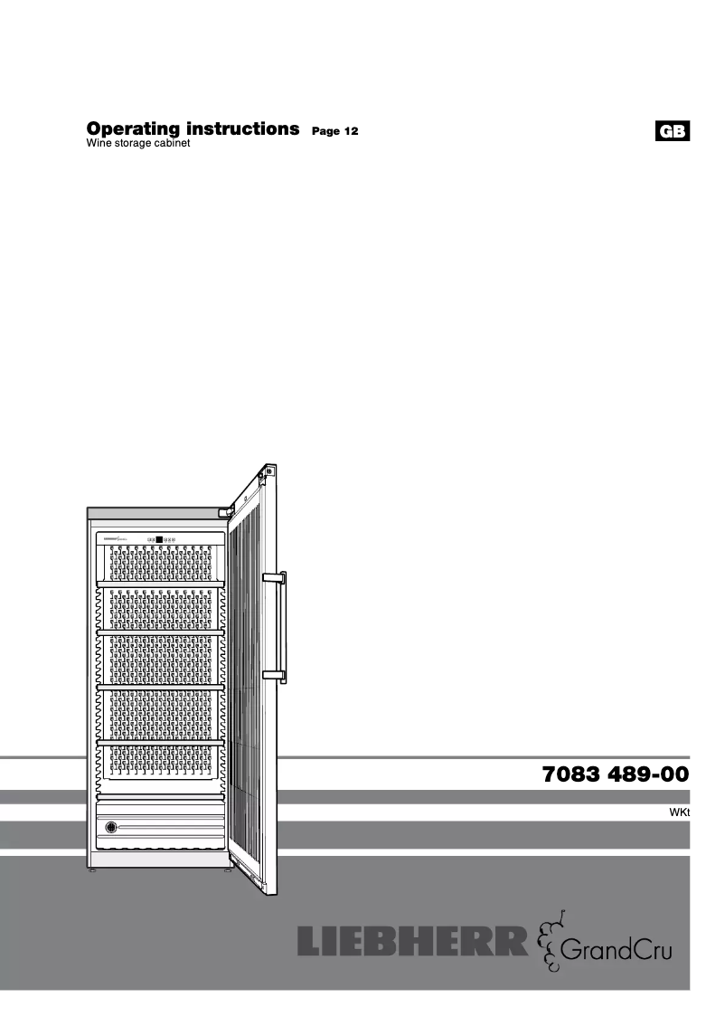 Image de la première page du manuel de l'appareil WKt 5551 GrandCru