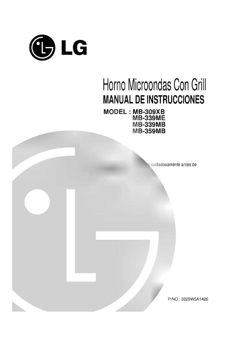 Page 1 de la notice Manuel utilisateur LG MB-359ME