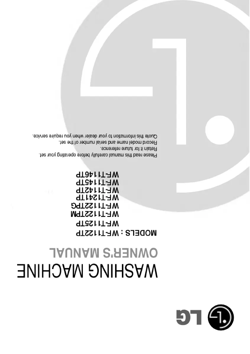 Page n°1 - Manuel utilisateur LG WF-T1146TP