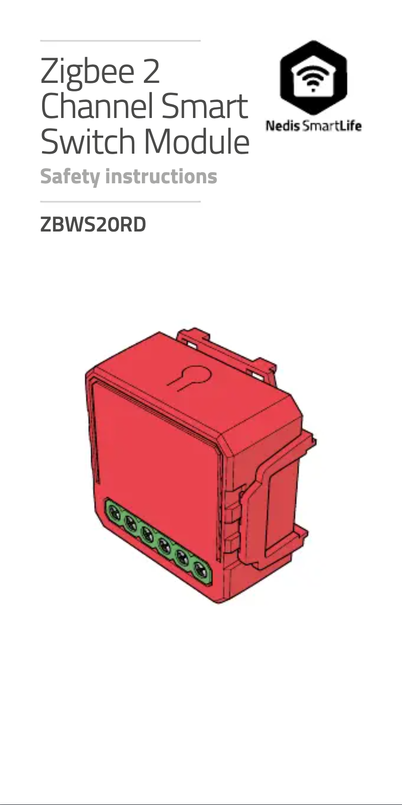 Image de la première page du manuel de l'appareil ZBWS20RD