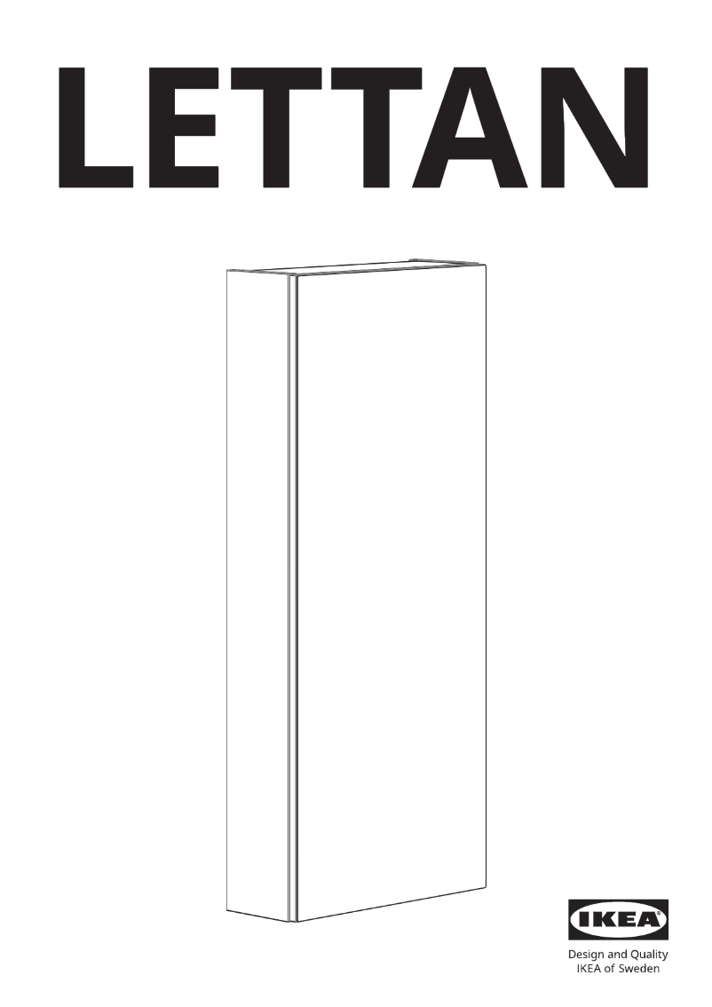 Page 1 de la notice Manuel utilisateur Ikea LETTAN 405.349.20