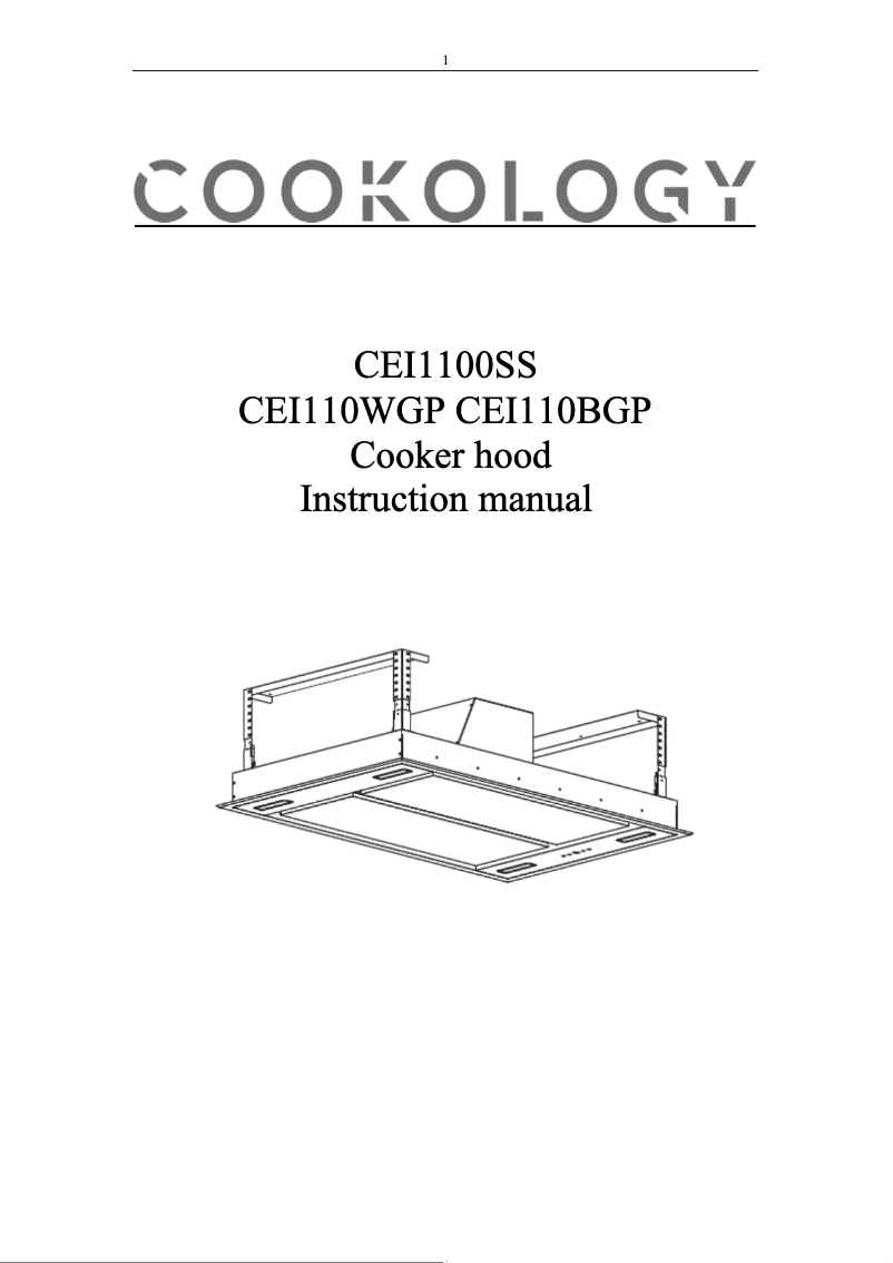 Page 1 de la notice Manuel utilisateur Cookology CEI110WGP