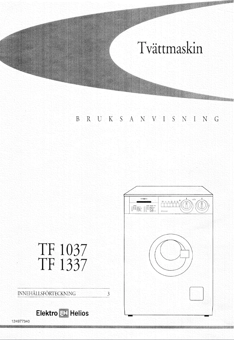 Page 1 of the manual User Manual Elektro Helios TF1037
