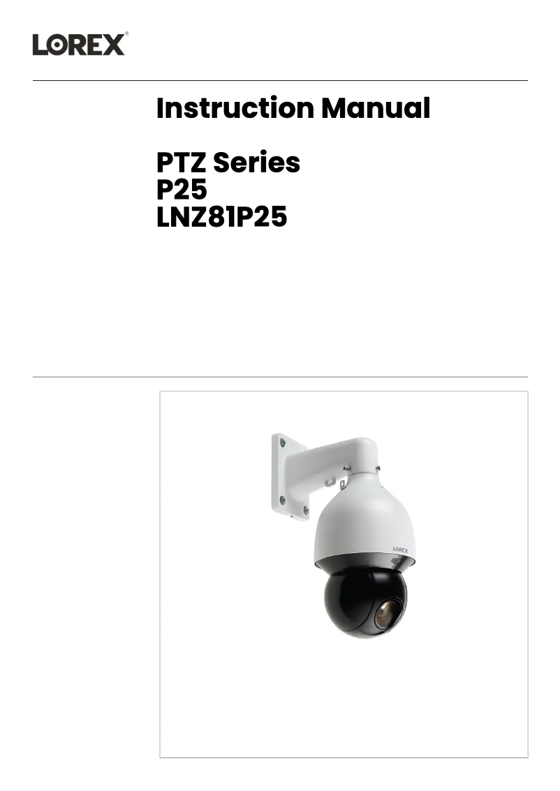 Página 1 del manual Manual de usuario Lorex LNZ81P25