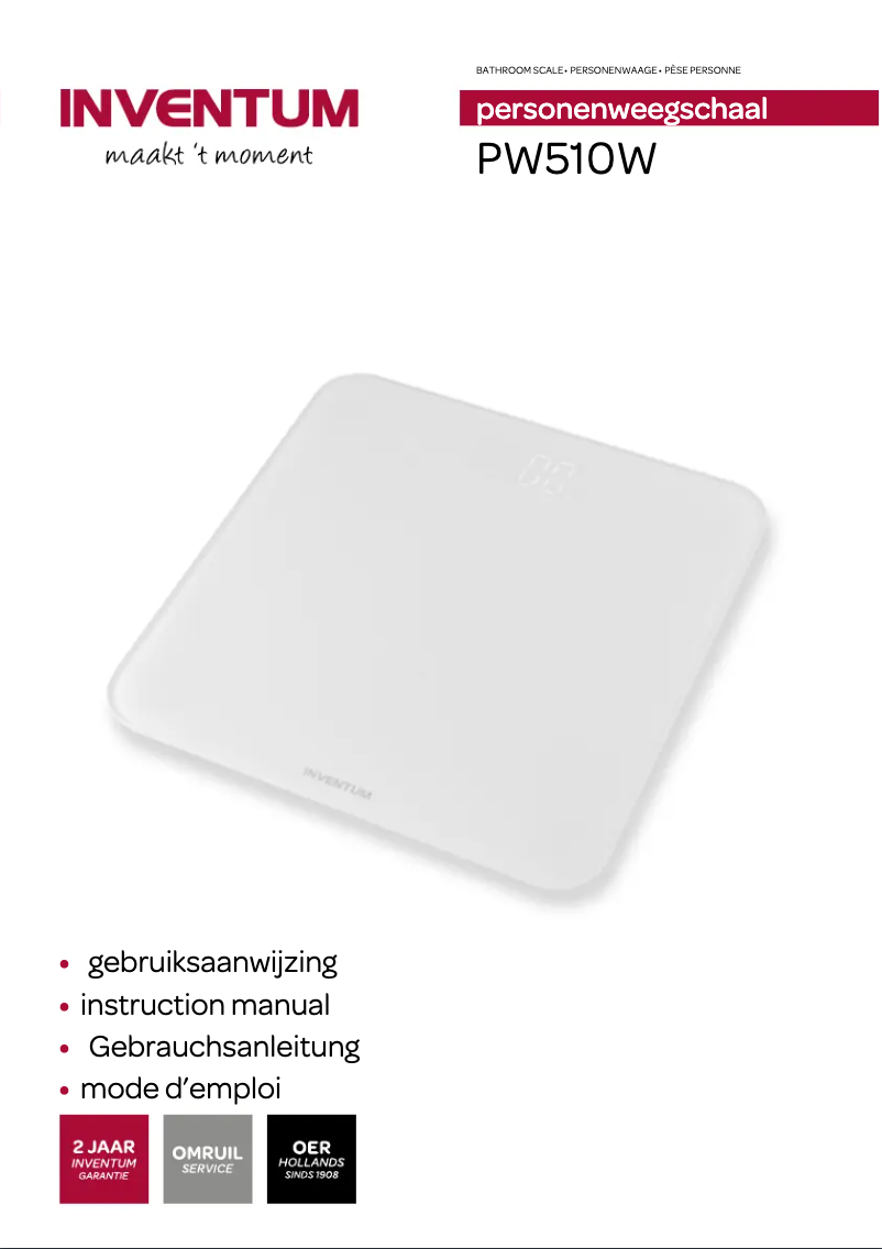 Page 1 de la notice Manuel utilisateur Inventum PW510W