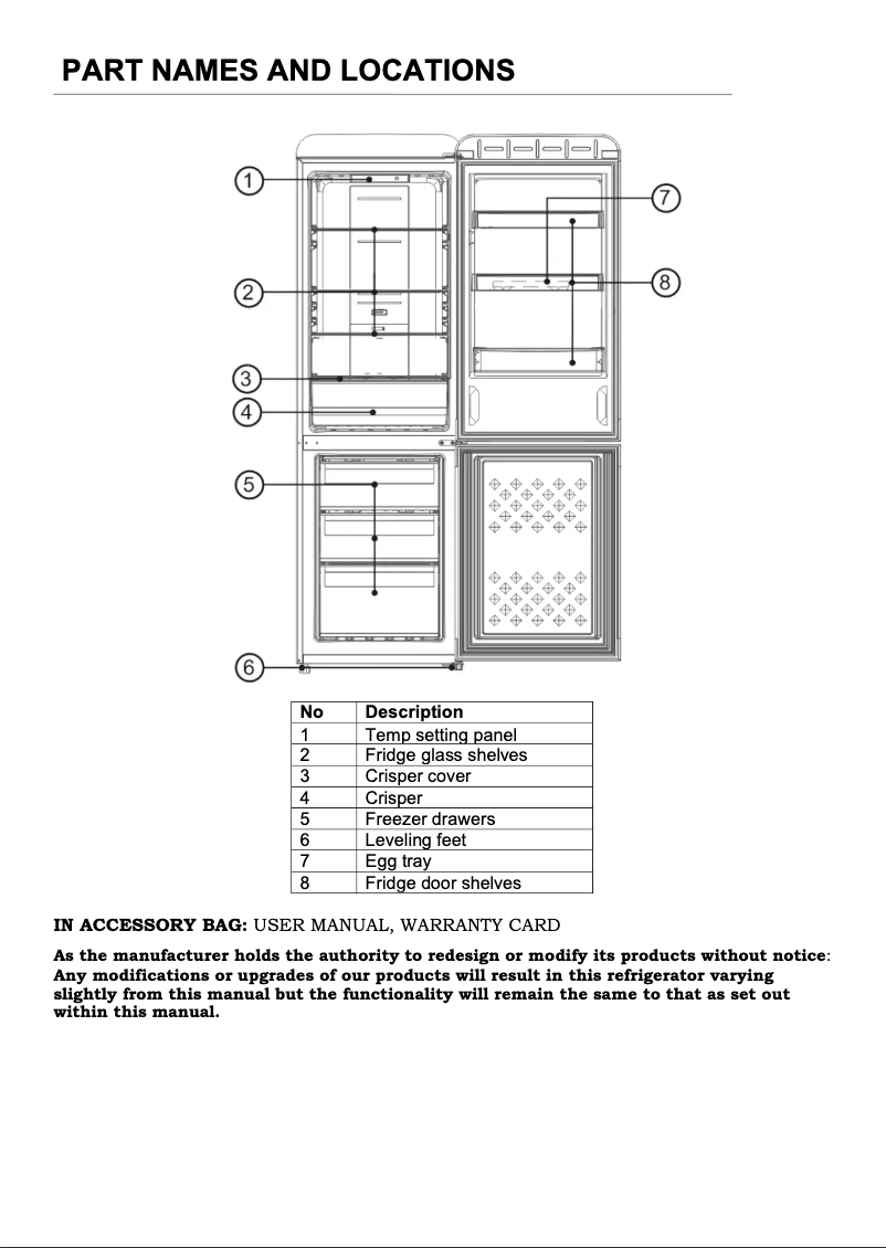 Page 1 de la notice Manuel utilisateur CHiQ CRBM228NR