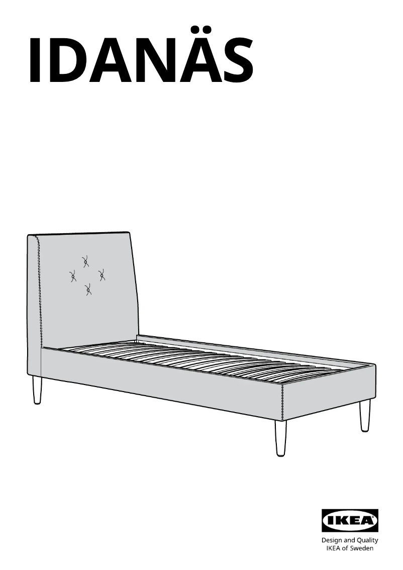 Page 1 de la notice Manuel utilisateur Ikea IDANÄS 404.998.13