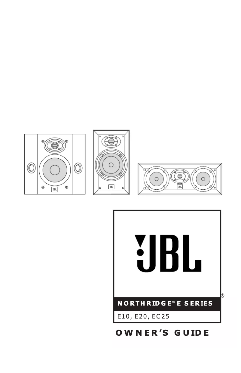 Page 1 de la notice Manuel utilisateur JBL Northridge E10