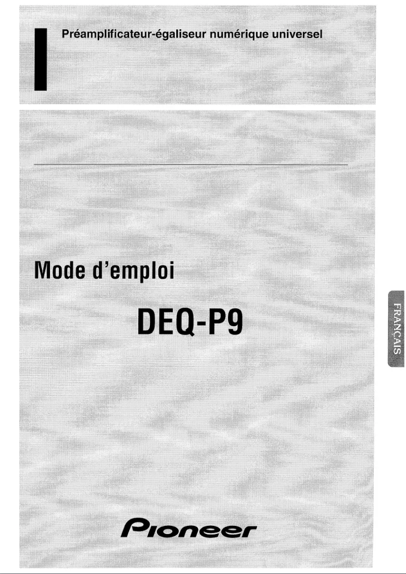 Image de la première page du manuel de l'appareil DEQ-P9