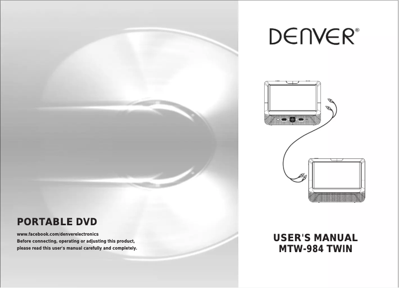Image de la première page du manuel de l'appareil MTW-984