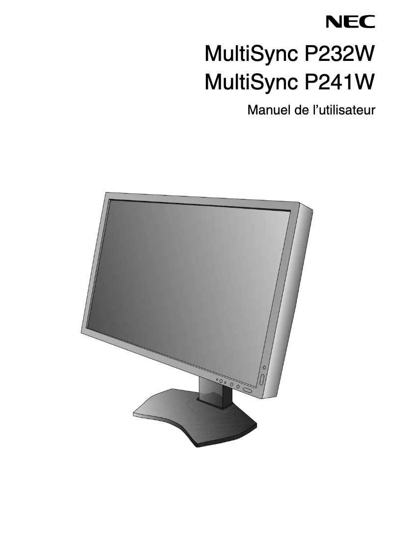 Imagen de la primera página del manual del dispositivo SpectraView 232