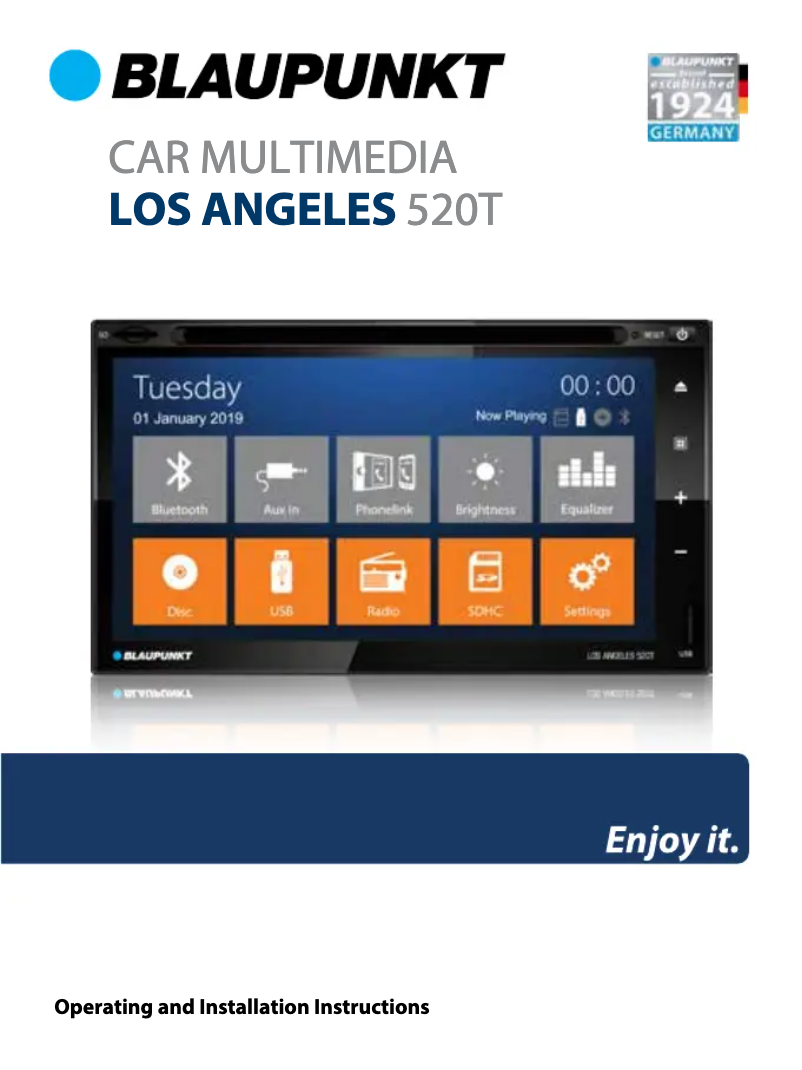 Página 1 del manual Manual de usuario Blaupunkt Los Angeles 520T