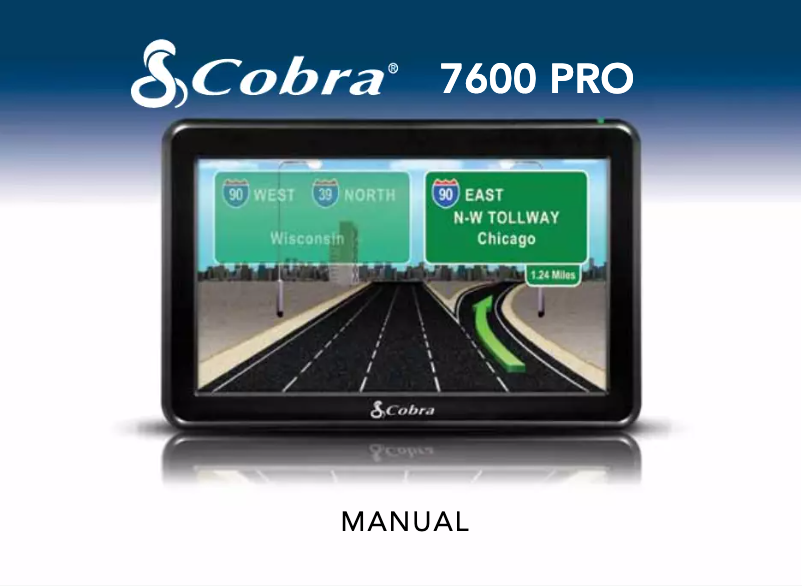 Page n°1 - Manuel utilisateur Cobra 7600 PRO