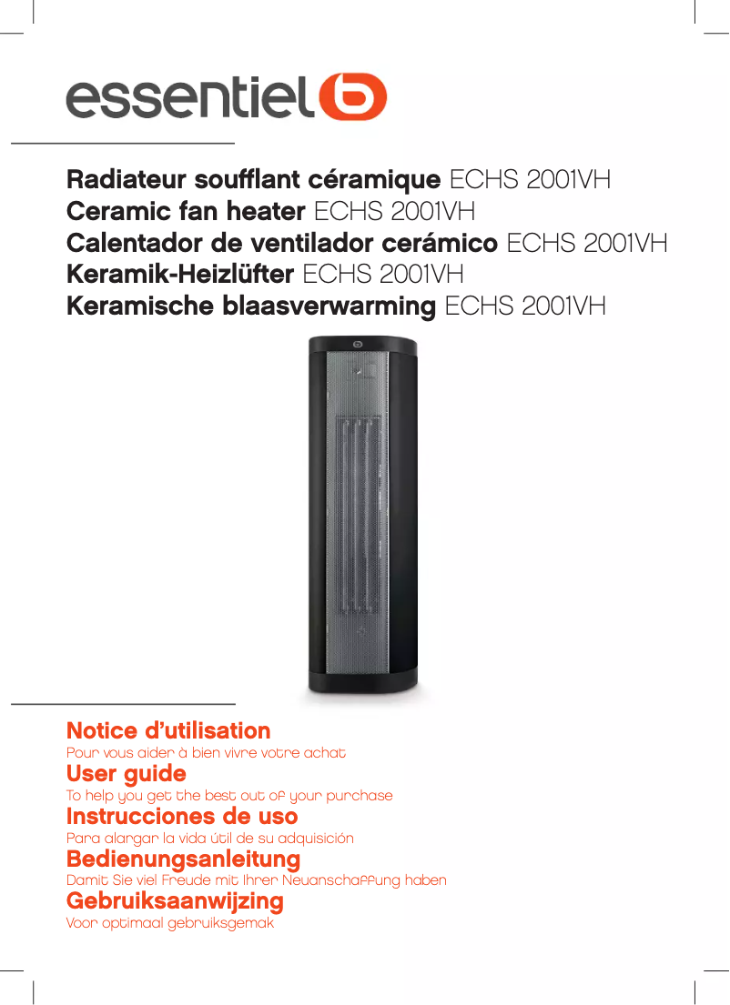 Page 1 de la notice Manuel utilisateur Essentiel B ECHS 2001VH