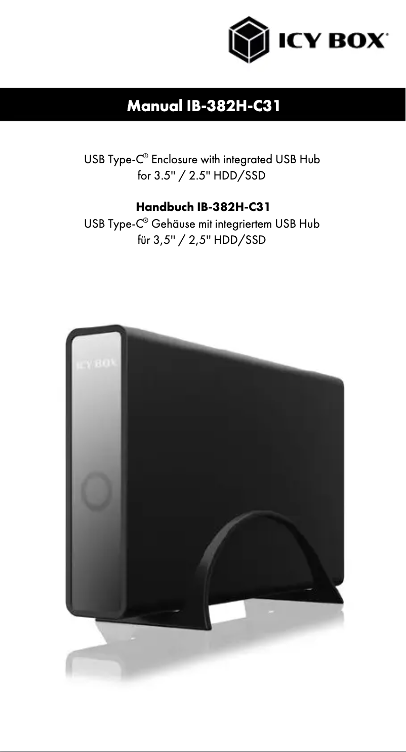 Page n°1 - Manuel utilisateur Icy Box IB-382H-C31