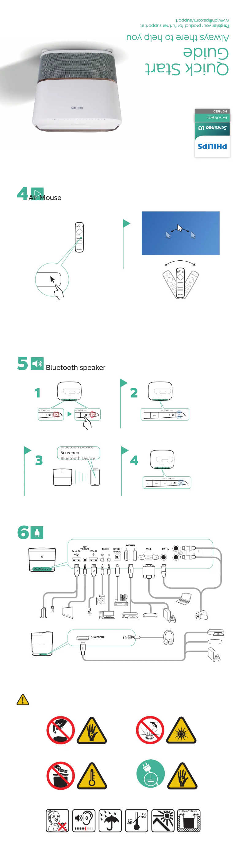 Imagen de la primera página del manual del dispositivo Screeneo U3