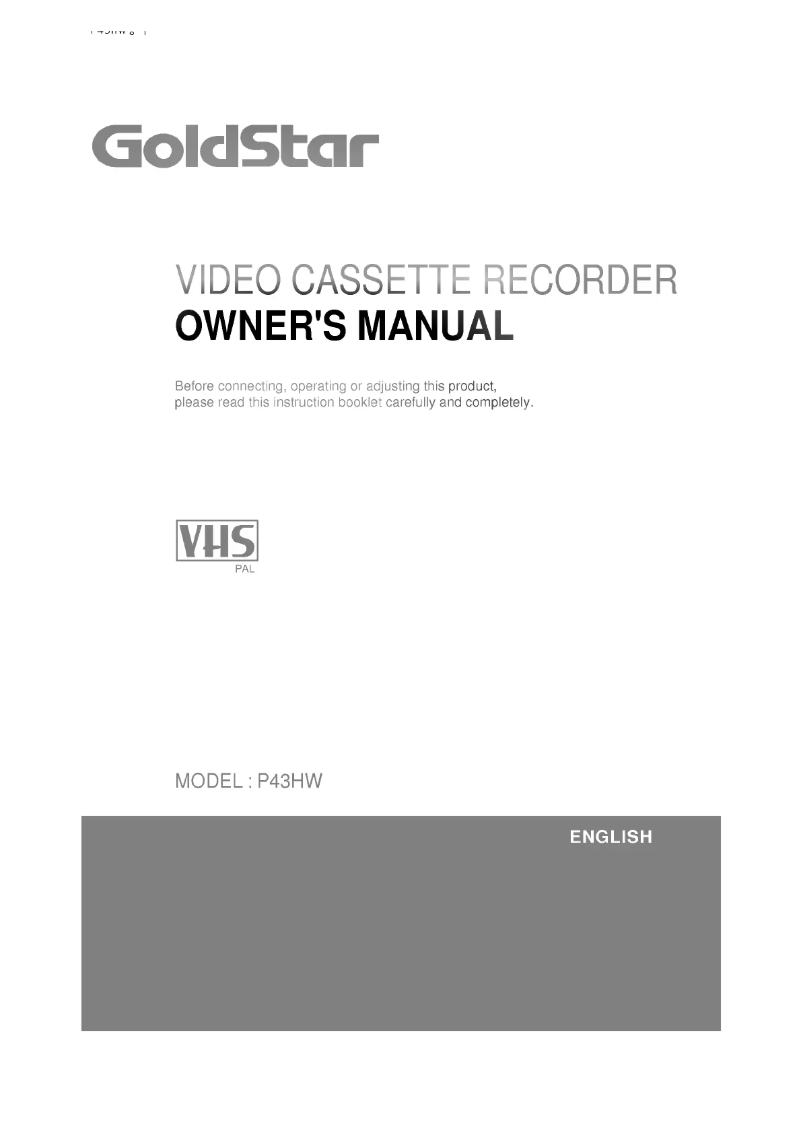 Imagen de la primera página del manual del dispositivo P43HW