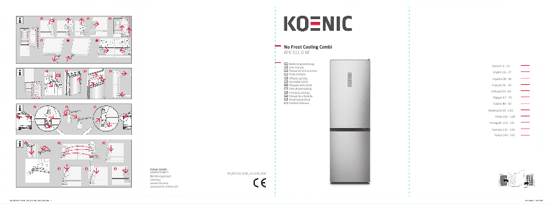 Page 1 de la notice Manuel utilisateur Koenic KFK 511 D NF