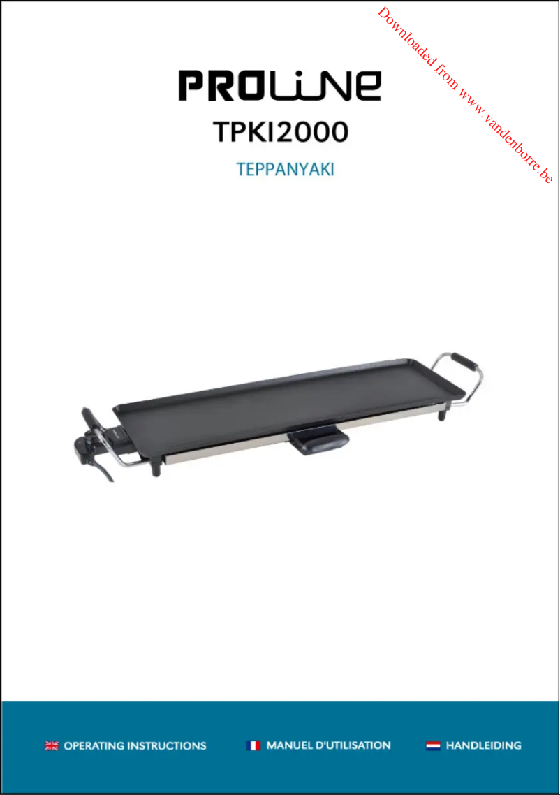 Page 1 de la notice Manuel utilisateur Proline TPKI2000