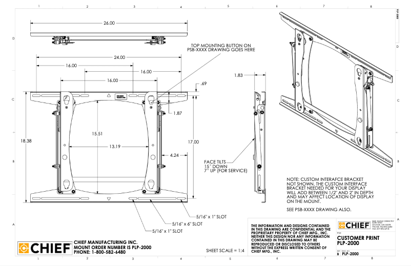 Page 1 de la notice Manuel utilisateur Chief PLP-U