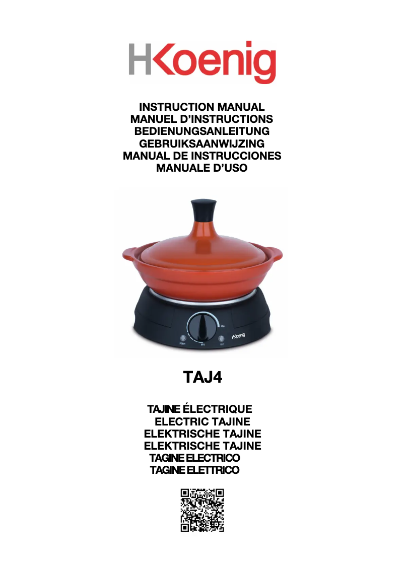 Page 1 de la notice Manuel utilisateur H.Koenig TAJ4