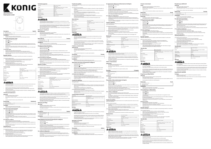 Image de la première page du manuel de l'appareil SAS-CLALSPE10