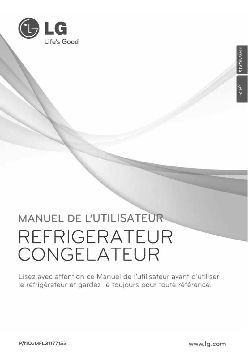 Image de la première page du manuel de l'appareil GR-B419BVQK