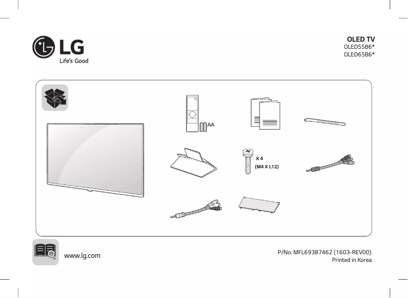 Página 1 del manual Manual de usuario LG OLED65B6V