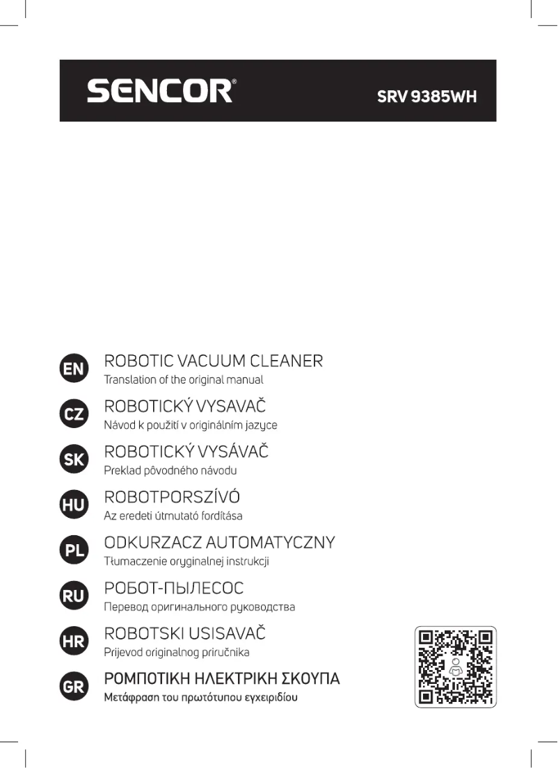 Page n°1 - Manuel utilisateur Sencor SRV 9385WH