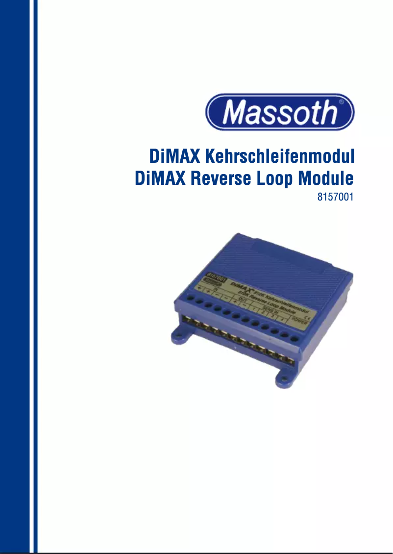 Página 1 del manual Manual de usuario Massoth 8157001