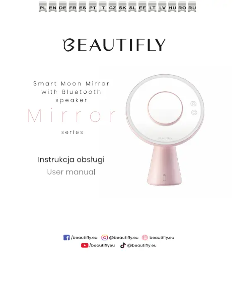 Page 1 de la notice Manuel utilisateur Beautifly Smart Moon