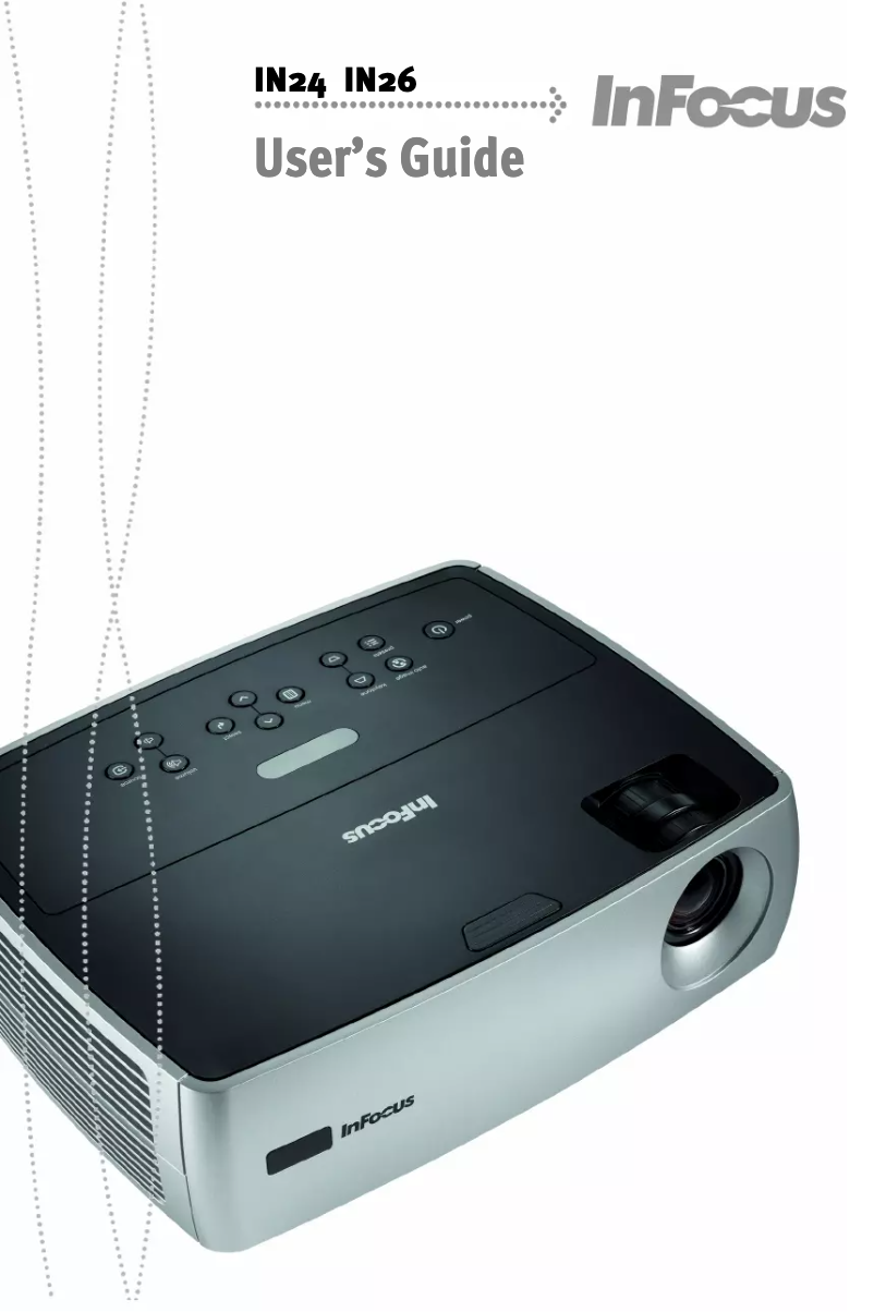 Page 1 de la notice Manuel utilisateur InFocus IN26