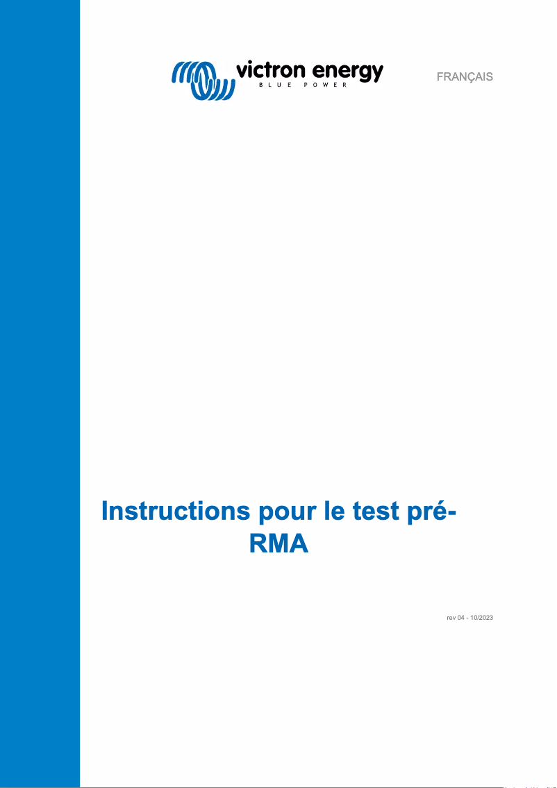 Image de la première page du manuel de l'appareil Phoenix Inverter