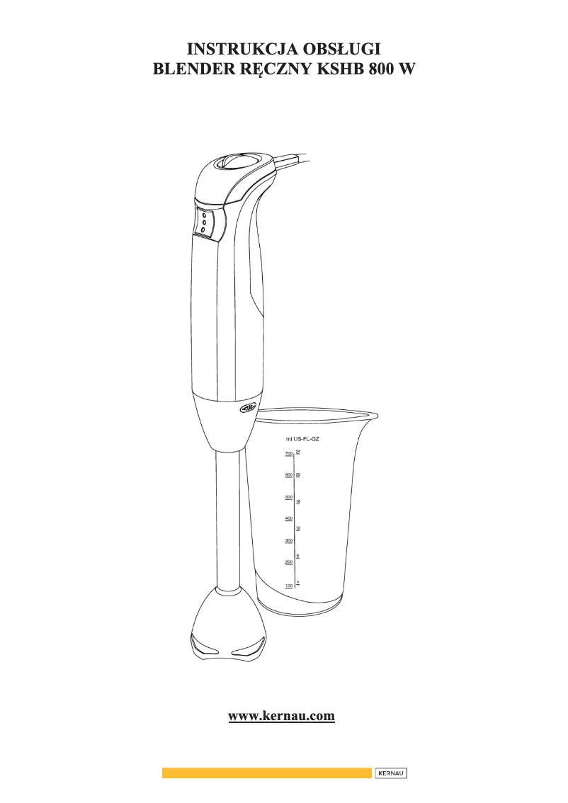 Página 1 del manual Manual de usuario Kernau KSHB 800 W