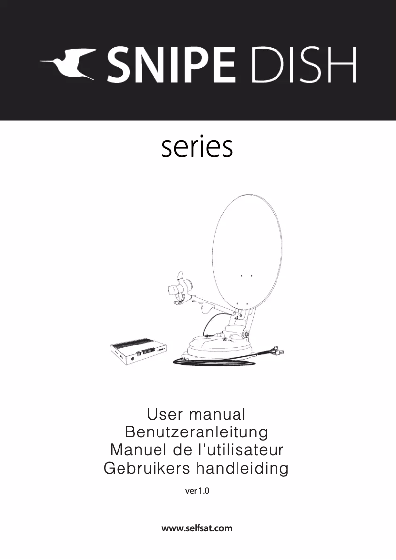 Page 1 de la notice Manuel utilisateur Selfsat Snipe Dish 85