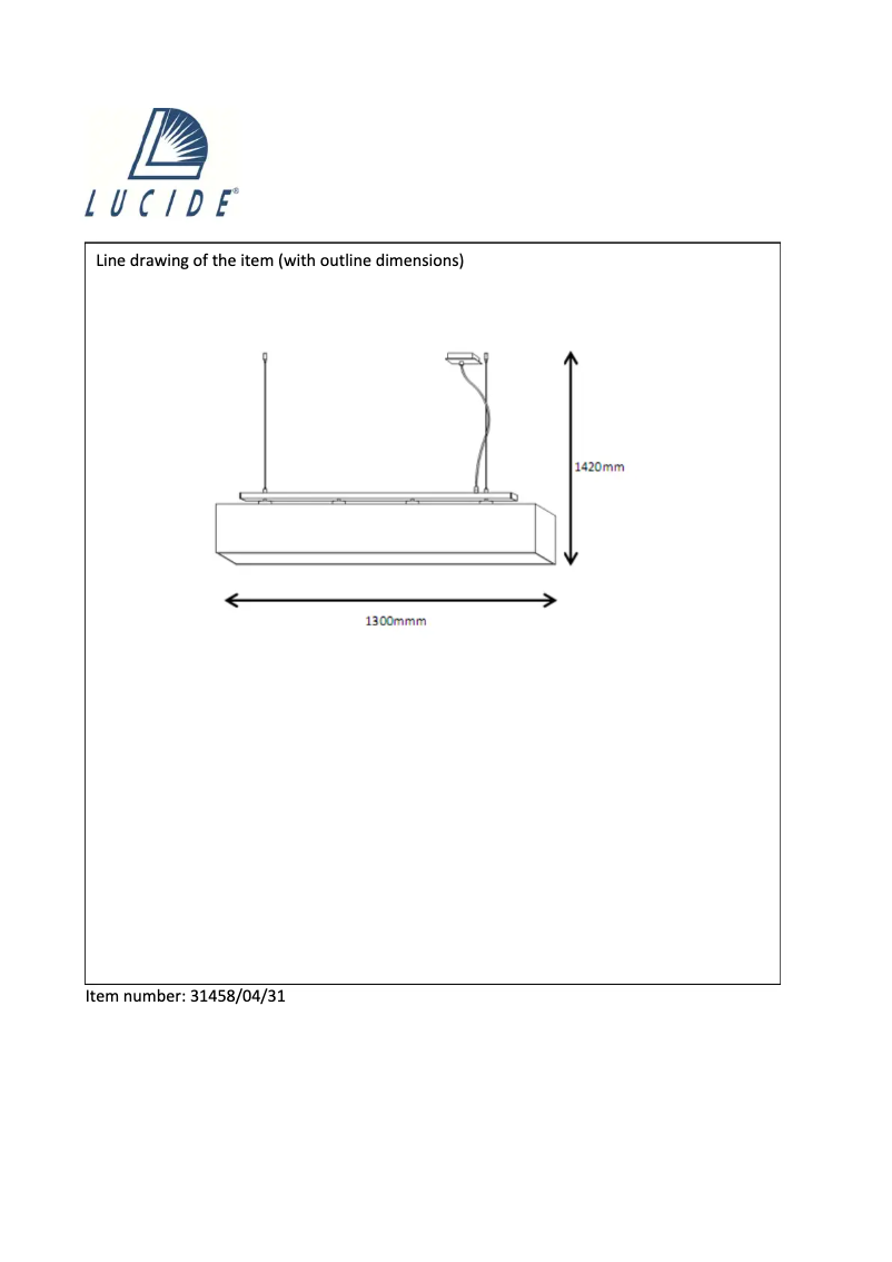 Page n°1 - Manuel utilisateur Lucide Collom 31458/04/31