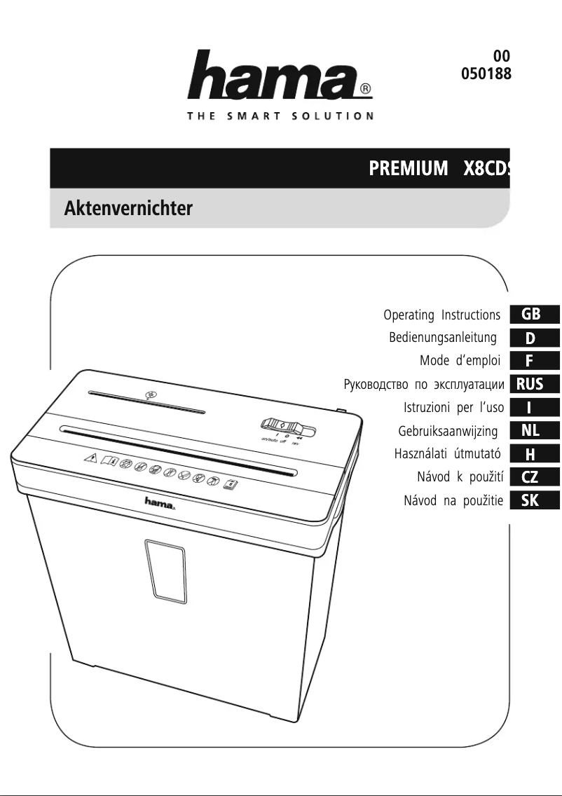 Image de la première page du manuel de l'appareil Premium X8CD