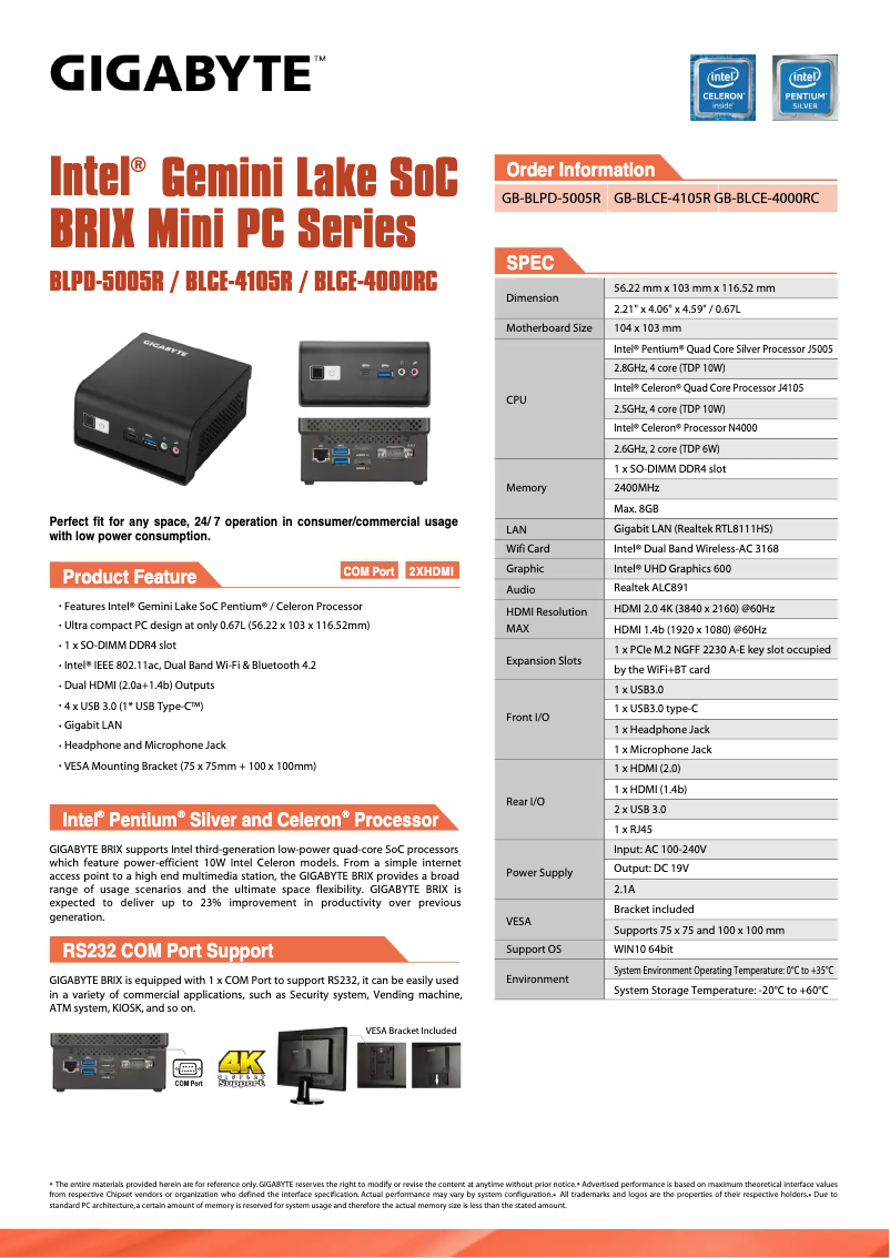 Image de la première page du manuel de l'appareil GB-BLPD-5005R