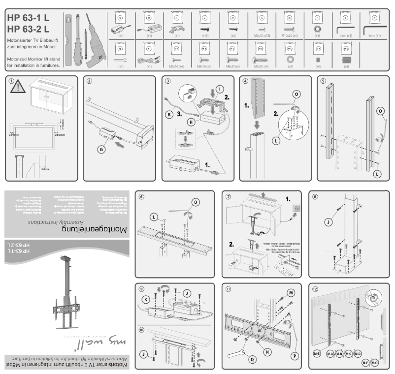 Page 1 de la notice Manuel utilisateur My Wall HP 63-2 L