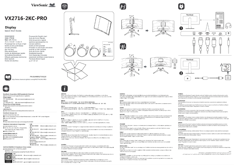 Image de la première page du manuel de l'appareil VX2716-2KC-PRO