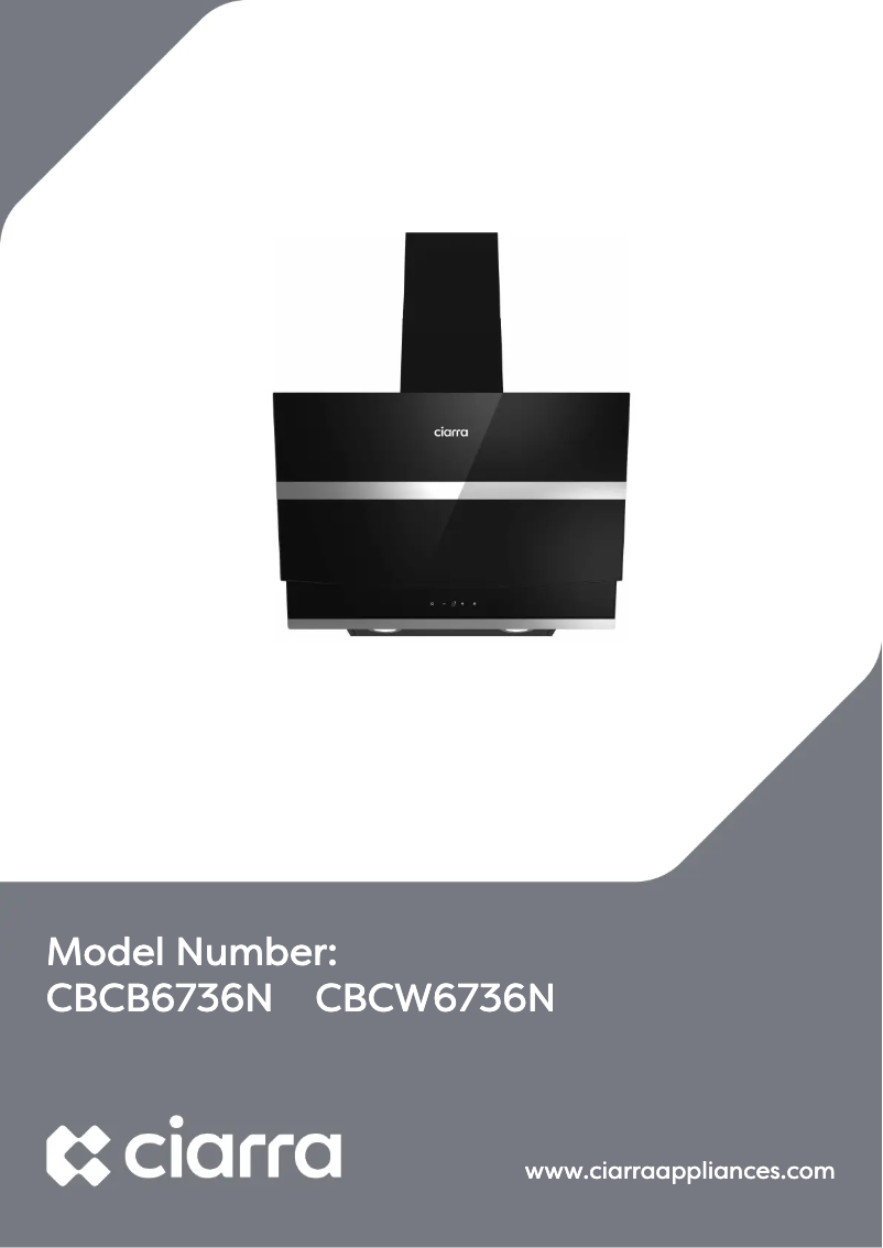 Page 1 de la notice Manuel utilisateur Ciarra CBCW6736N